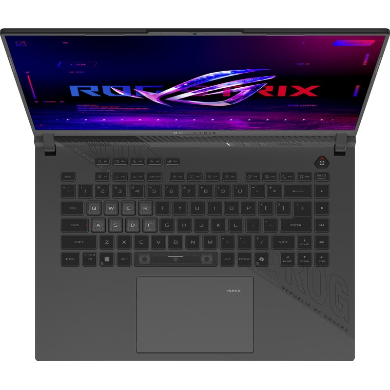 Laptop Gaming ASUS ROG Strix G16 G614PW Procesor AMD Ryzen™ 9 8940HX 64M Cache, up to 5.30 GHz, 16" FHD+ 165Hz, 16GB, 1TB SSD, NVIDIA GeForce RTX 5080 @16GB, Negru/Gri