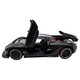 Koenigsegg Jesko Attack Autómodell Fekete 1:32 Fém Die-Cast Fénnyel és Hangokkal