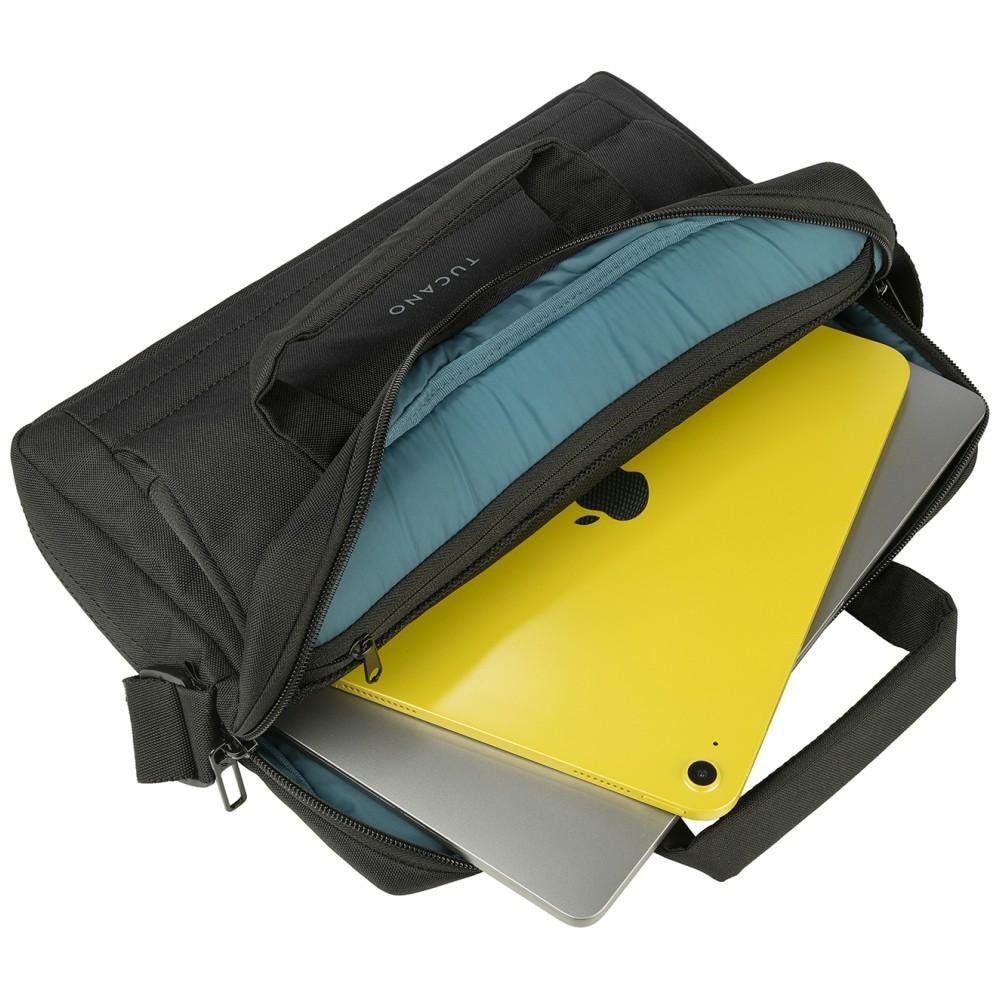 Geanta laptop Tucano Star compatibila cu laptop 12 inch / MacBook 13 inch, Negru