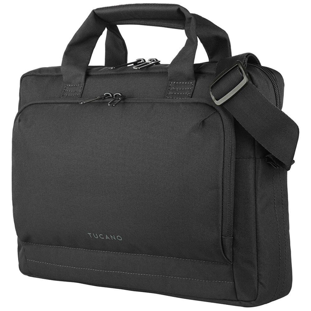 Geanta laptop Tucano Star compatibila cu laptop 12 inch / MacBook 13 inch, Negru