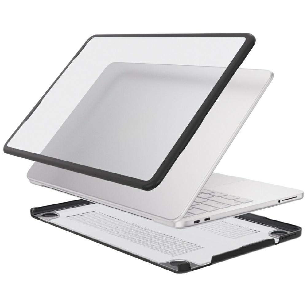 Carcasa laptop 4smarts Shell compatibila cu MacBook Neo 13 inch, Negru / Transparent