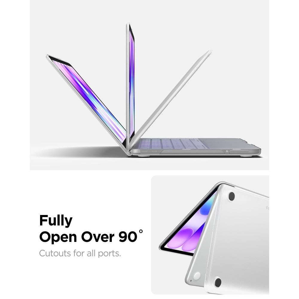 Carcasa laptop Spigen AirSkin compatibila cu MacBook Neo 13 inch, Transparent