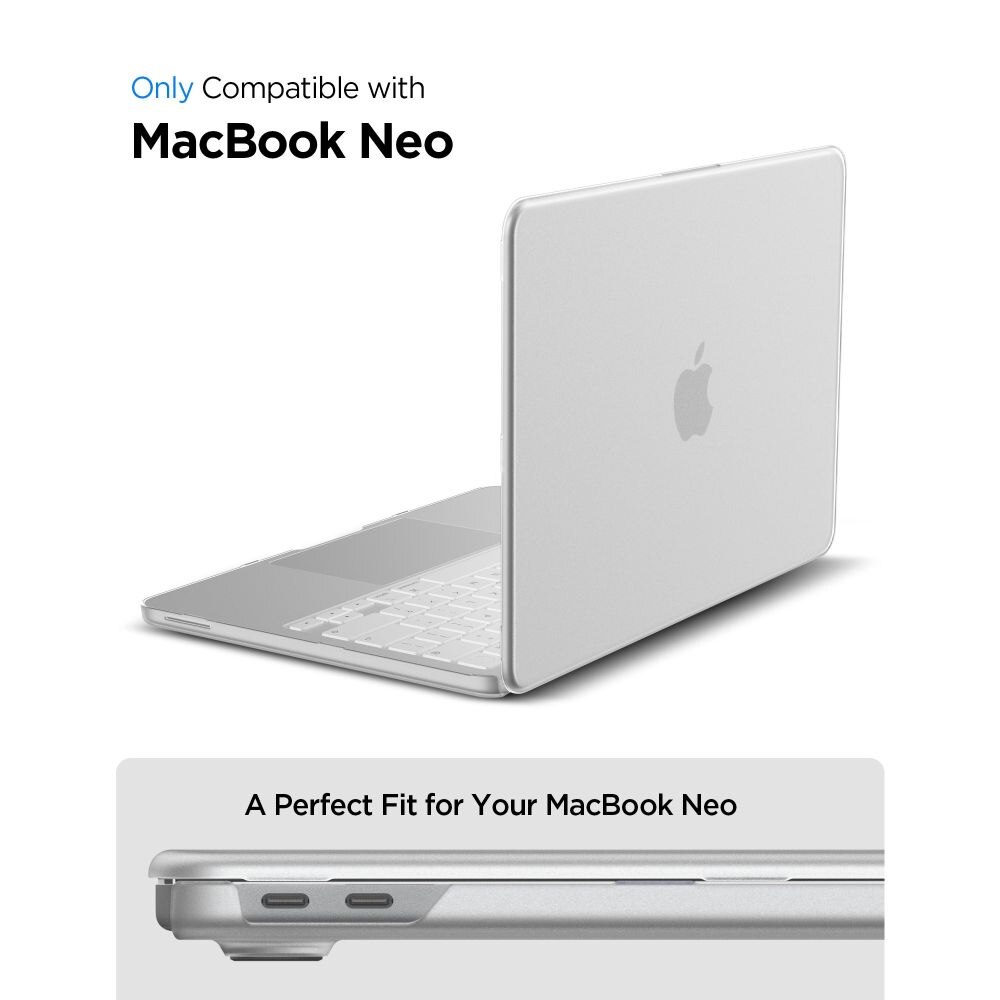 Carcasa laptop Spigen AirSkin compatibila cu MacBook Neo 13 inch, Transparent