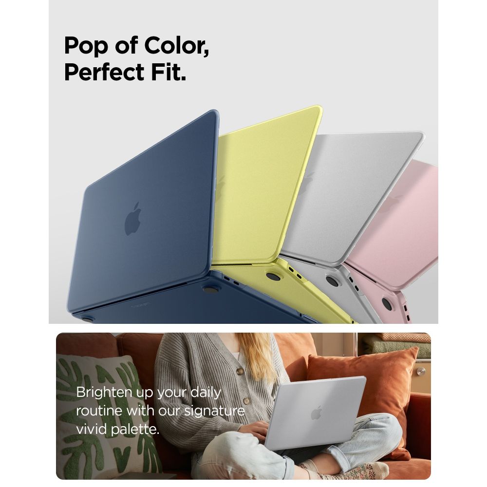 Carcasa laptop Spigen AirSkin compatibila cu MacBook Neo 13 inch, Transparent