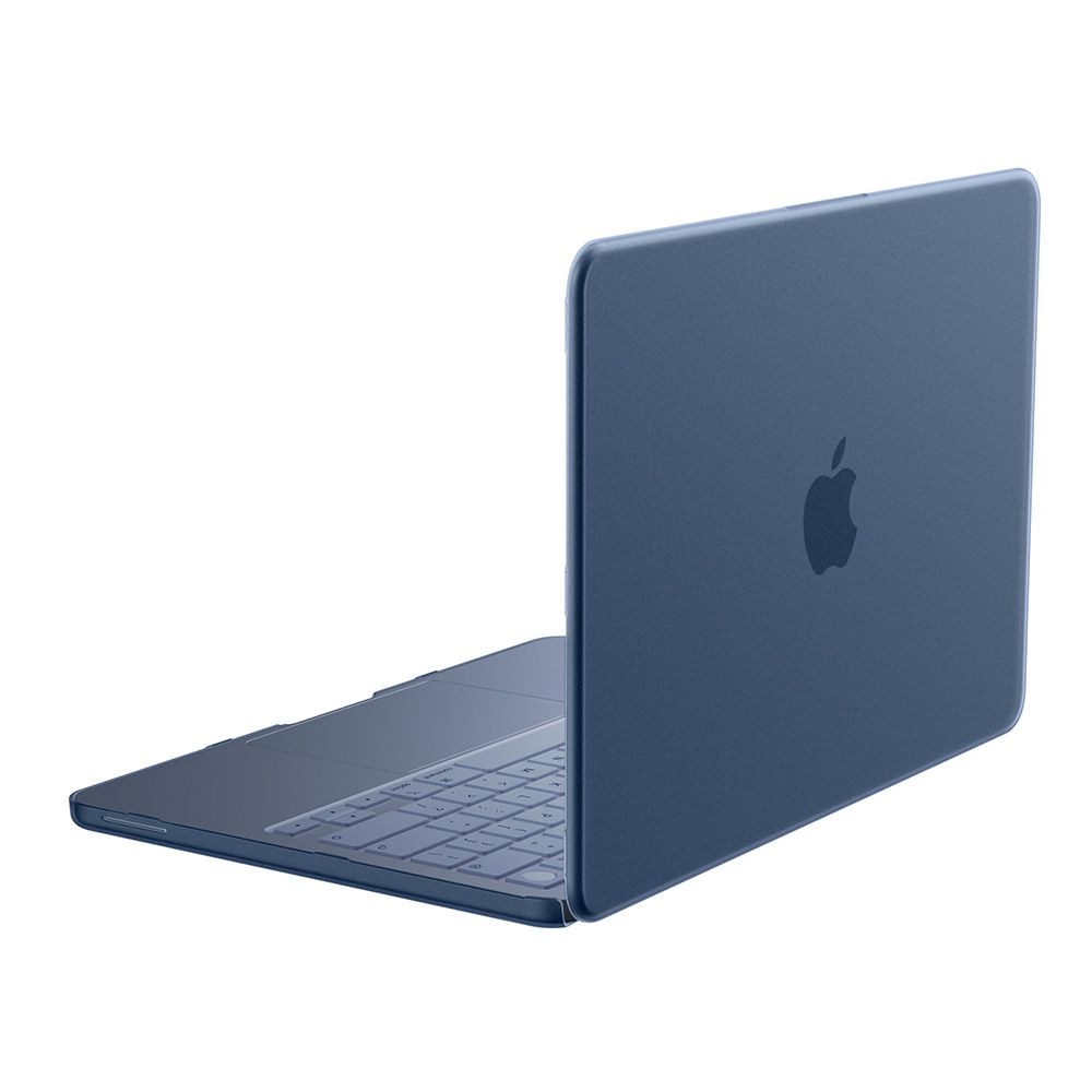 Carcasa laptop Spigen AirSkin compatibila cu MacBook Neo 13 inch, Transparent / Albastru