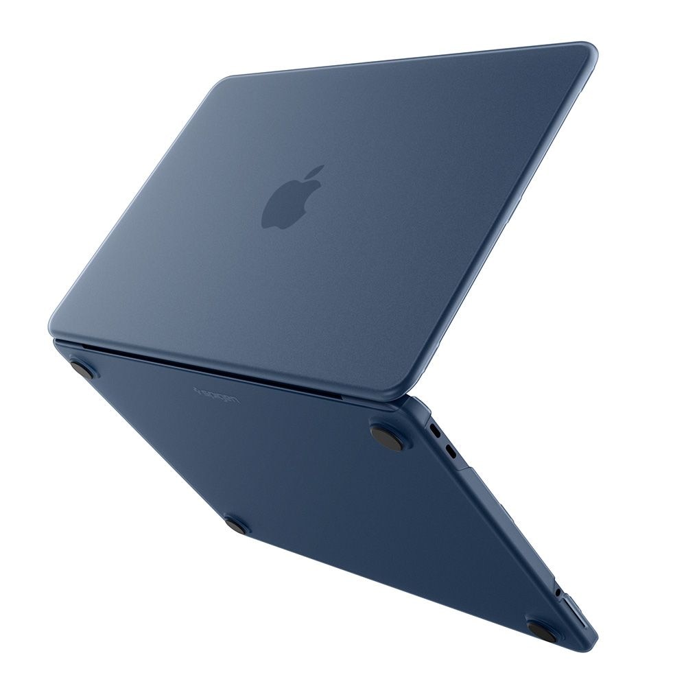 Carcasa laptop Spigen AirSkin compatibila cu MacBook Neo 13 inch, Transparent / Albastru
