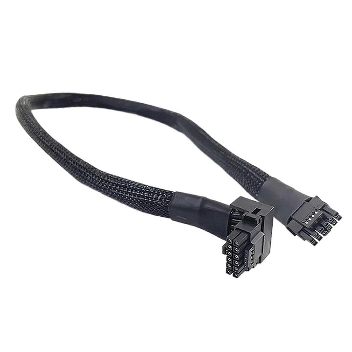 Cablu PCIE 16PIN la 12+4PIN modular 40x50x60x70cm negru