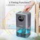 Dezumidificator portabil 1700ml, timer, lumina LED, 14x14x25.7cm