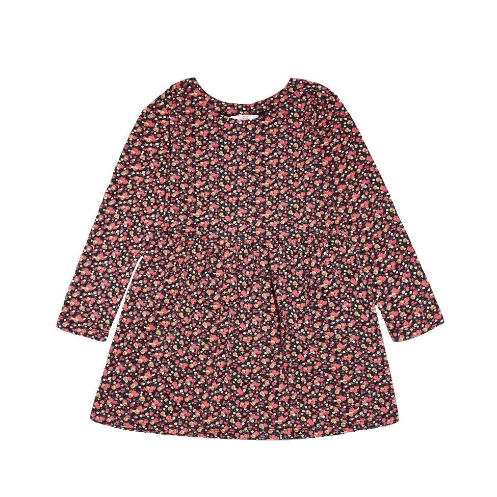 Rochie cu floricele pentru fetite, Negru