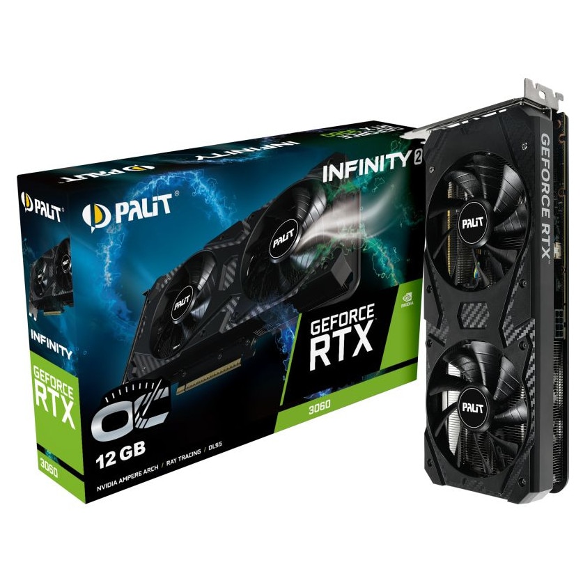 Placa video Palit GeForce RTX3060 12GB GDDR6 neagra - eMAG.ro