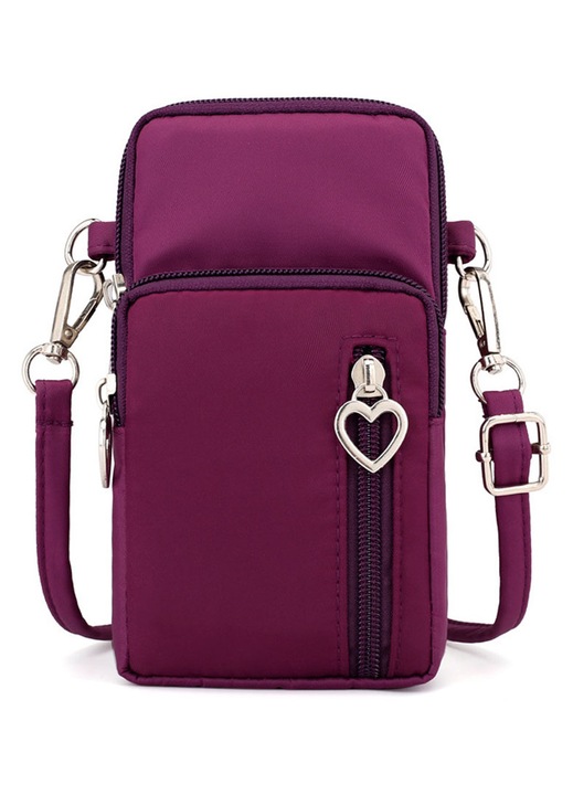 Geanta mica crossbody YANYXR nylon impermeabil multicolor 15x20cm