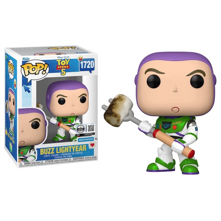 Фигурка Funko Pop Buzz Lightyear Toy Story 5 лимитирана серия 3500 бр. акрилен протектор 10x15x20см