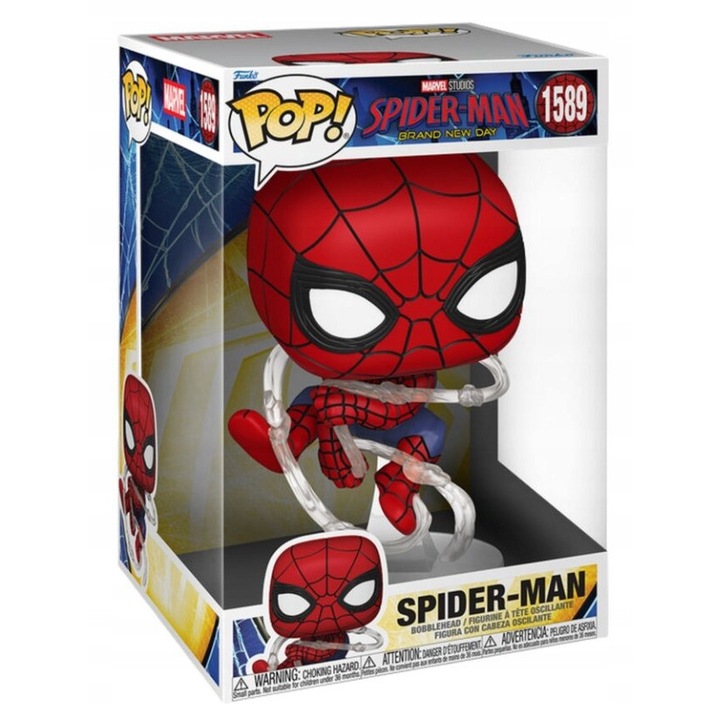 Фигурка Funko Pop Spider-Man 1589 Jumbo, многоцветна, 15x10x10см