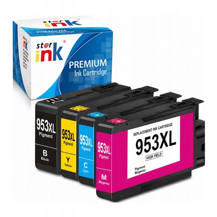 4 db 953XL tintapatron készlet, fekete cián sárga magenta, multipack