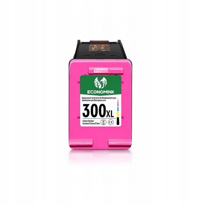 Economink 300XL háromszínű tintapatron, HP kompatibilis, nagy kapacitású, többszínű, 1 db