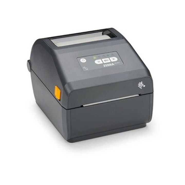 Zebra ZD421t címkenyomtató, termotranszfer, termikus, 300dpi, USB, Ethernet, 254x202x177mm