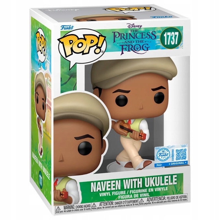 Фигурка Funko POP Принцесата и жабокът Навийн с укулеле