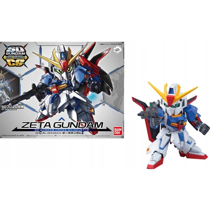 Фигурина Bandai Gundam SD Cross Silhouette Zeta, подвижна, 15x20см