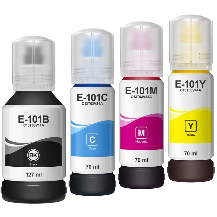 Raptor E-101 CMYK nyomtató tinta készlet 127ml+70ml 4 szín