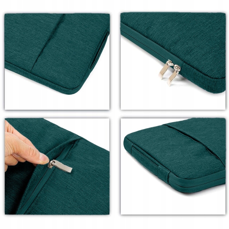 Husa laptop WulkanCenPL Denim verde 36x26cm 13inch