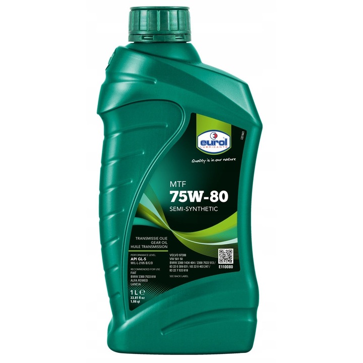 Ulei cutie viteze Eurol MTF 75W-80 GL5 sintetic 1L