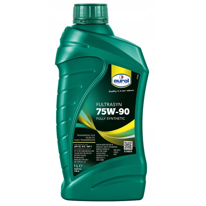 Ulei cutie viteze Eurol Fultrasyn 75W90 sintetic 1L