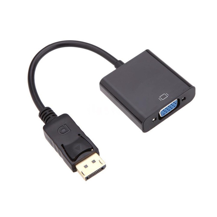 Adaptor DisplayPort DP la VGA pentru laptop / pc / placa video, full HD