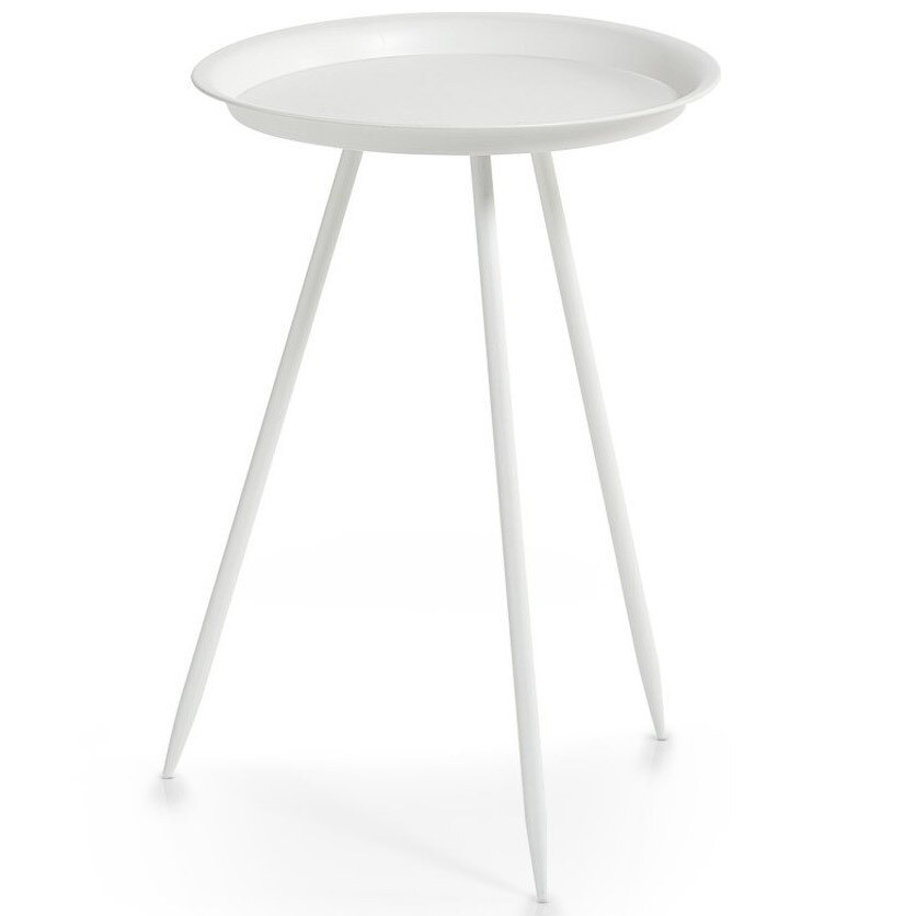 Masa ocazionala Zeller, Metal, Alb