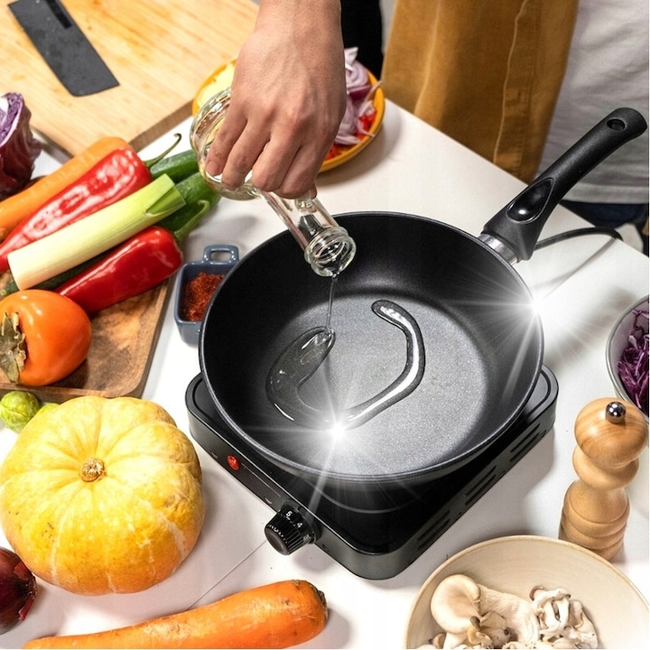 Plita incorporabila Simfer H4.030.DECSP, Ceramica, 3 zone de gatit, 48 cm, Negru