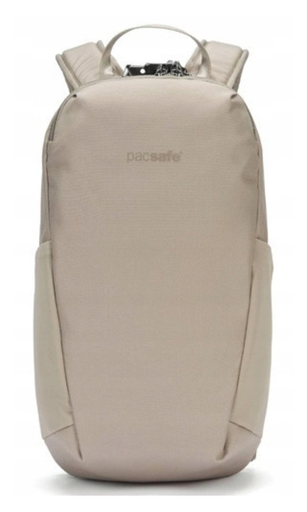 Градска раница Pacsafe V 12 л, против кражба, бежова, 12 л