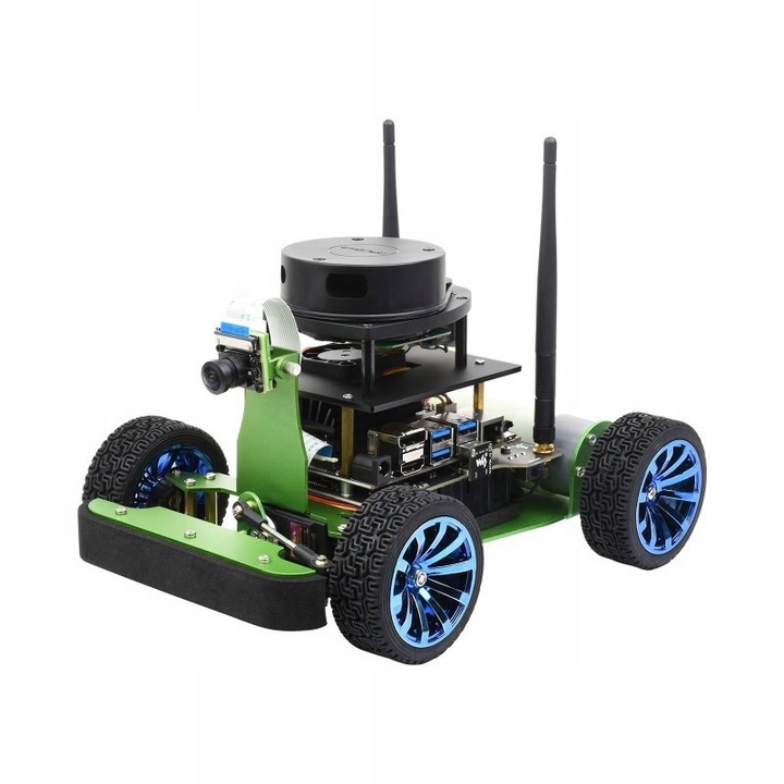 Robot mobil autonóm JetRacer Kit B, AI, LIDAR, kamera 8MP, 65mm