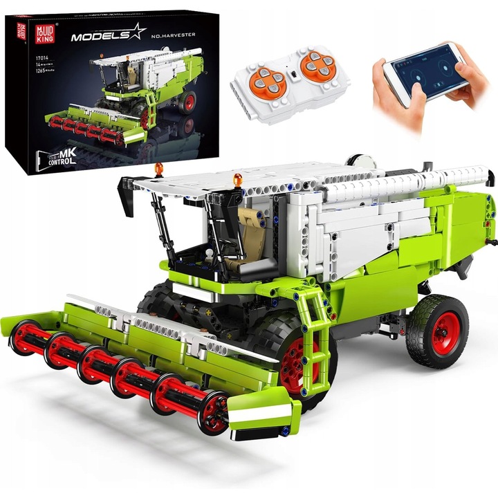 Set de constructie combina cu telecomanda, model 1265, multicolor