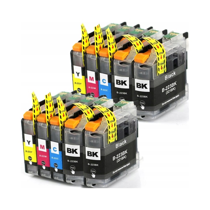 EMB Brother LC-223 XL kompatibilis tintapatron készlet, 10 db, többszínű, 25ml/15ml