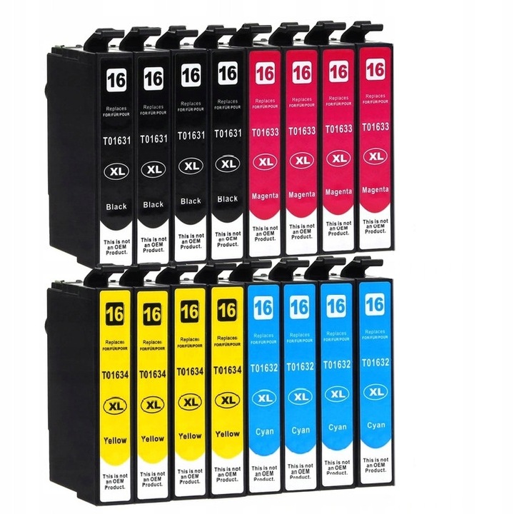 Szett 16 Maibang T1631 T1632 T1633 T1634 nyomtató tinta fekete cián magenta sárga 20ml