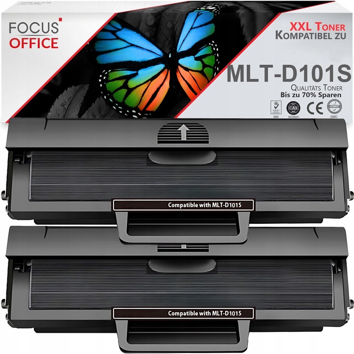 2 db Focus Office MLT-D101S XL toner készlet, fekete, 4000 oldal