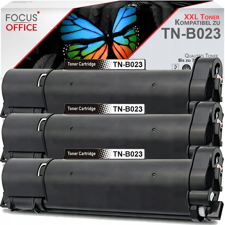 3 db Focus Office TN-B023 XL toner készlet, fekete, 7800 oldal
