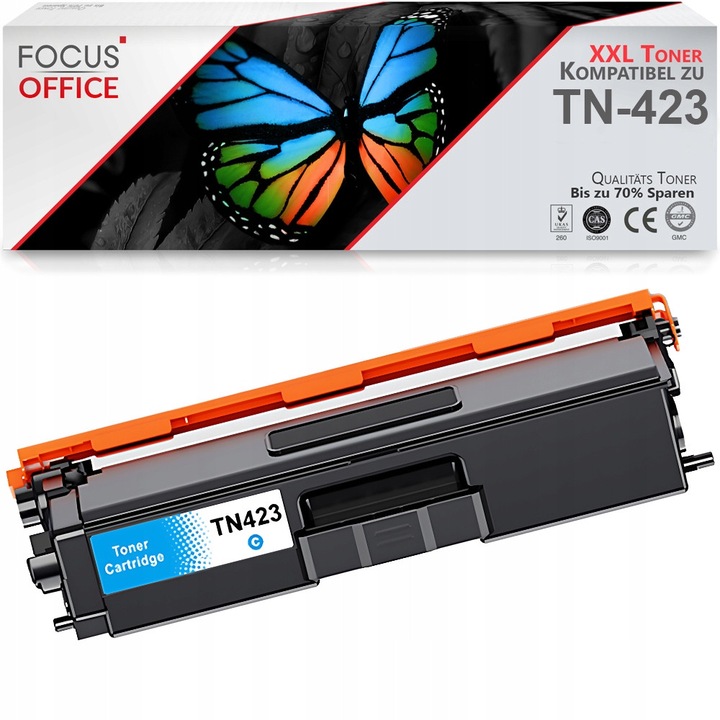 Toner Focus Office TN-423 C XL, kék, 4000 oldal