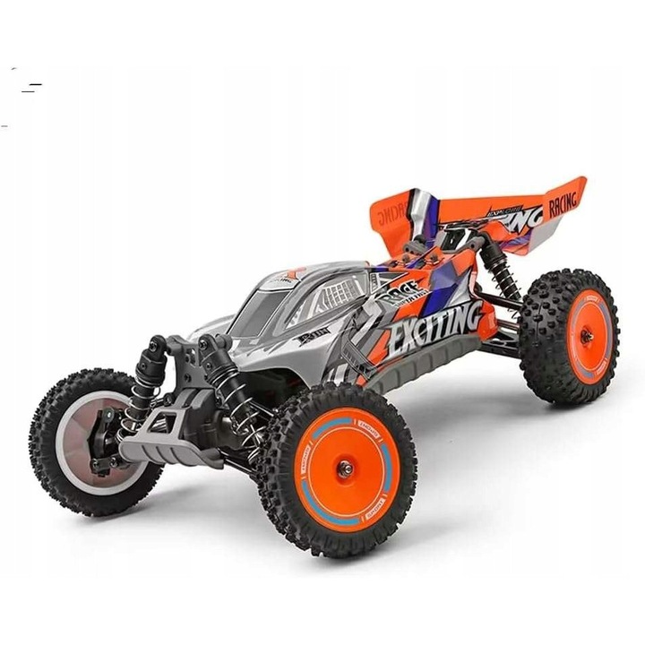 WLTOYS 124010 4WD narancssárga RC terepjáró autó 30x25x15cm