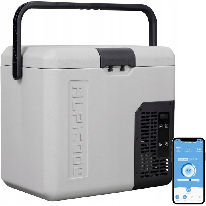 Autós hűtőszekrény, utazó, 18L, kompresszoros, 20x-20°C