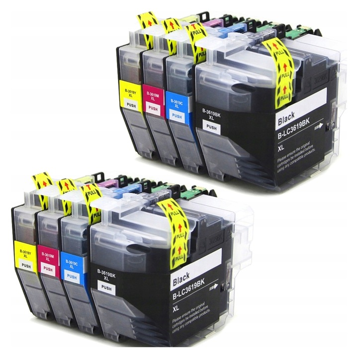 EMB LC3619XL tintapatron készlet, 8 darab, fekete kék magenta sárga, 65ml 20ml