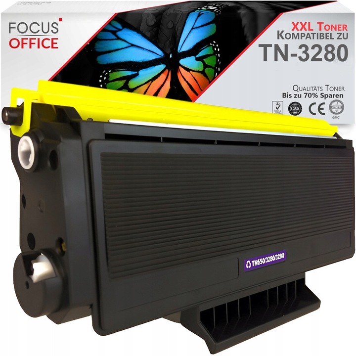 Toner Focus Office TN-3280, fekete, 8000 oldal, 1.5x4x10cm
