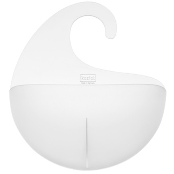 Suport practic pentru accesoriile din baie, Koziol, 31 x 27 cm, Alb Suport practic pentru accesoriile din baie, Koziol, 31 x 27 cm, Alb
