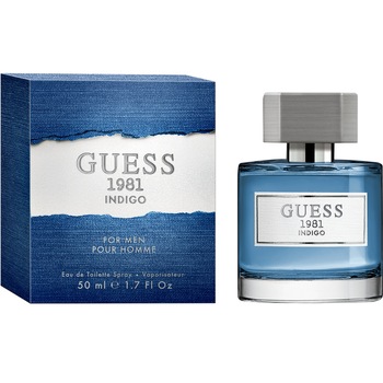Apa de Toaleta Guess 1981 Indigo, Barbati, 50 ml Apa de Toaleta Guess 1981 Indigo, Barbati, 50 ml