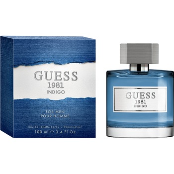 Apa de Toaleta Guess 1981 Indigo, barbati, 100 ml Apa de Toaleta Guess 1981 Indigo, barbati, 100 ml
