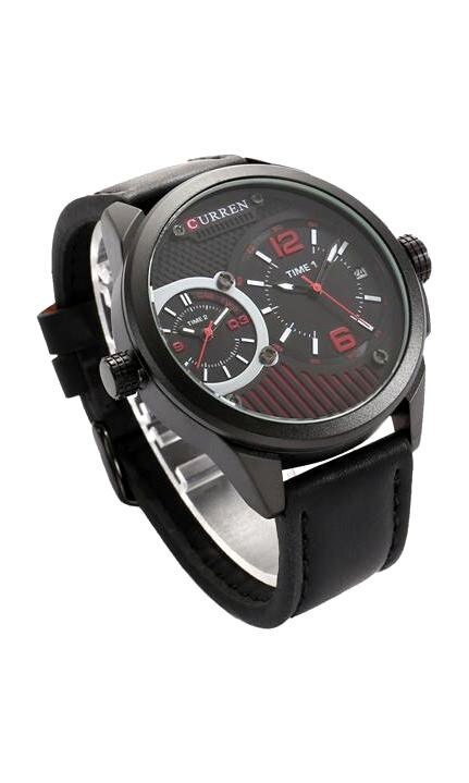 Ceas barbatesc Curren Dual Time Dark Black - M8249B