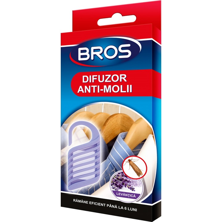 Difuzor lavanda cu agatatoare impotriva moliilor, BROS 028 combaterea moliilor