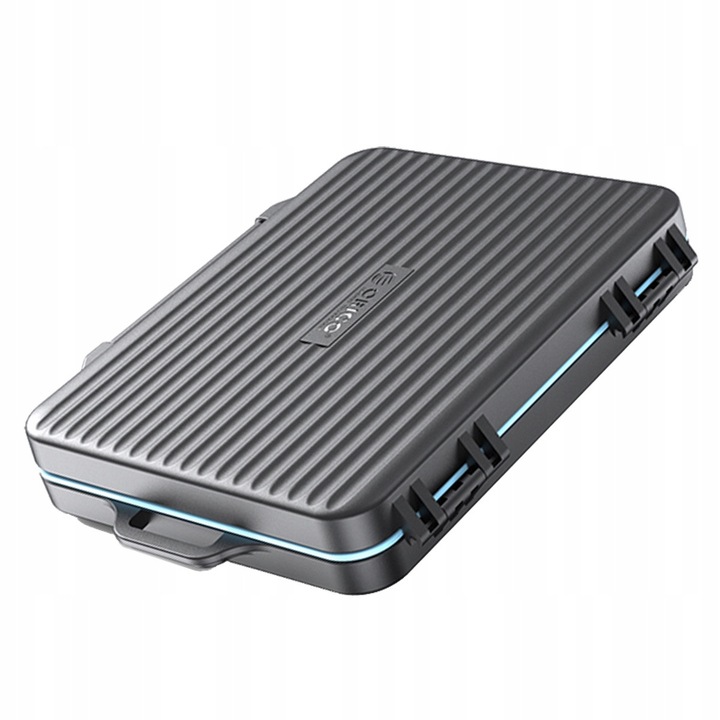 Orico tok, 12x SD, 12x microSD, fekete, 13x10.2x2cm