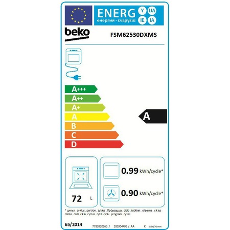 Aragaz Beko FSM62530DXMS, 4 arzatoare, Mixt, Aprindere electrica integrata, Gratare din fonta, Autocuratare catalitica, Grill, Gatire 3D, Timer, LED, 60 cm, Inox