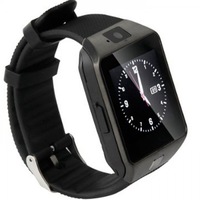 Ceas smartwatch iUni DZ09 Plus, Bluetooth, Camera 1.3MP, Negru