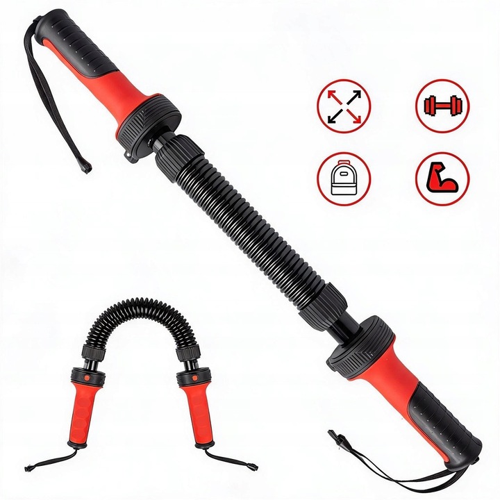 Bedee expander, állítható 30-50kg, piros, 67cm